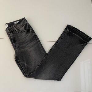 FRAME Denim Le Crop Mini Boot Gray Black Wash Flare Jeans 25
